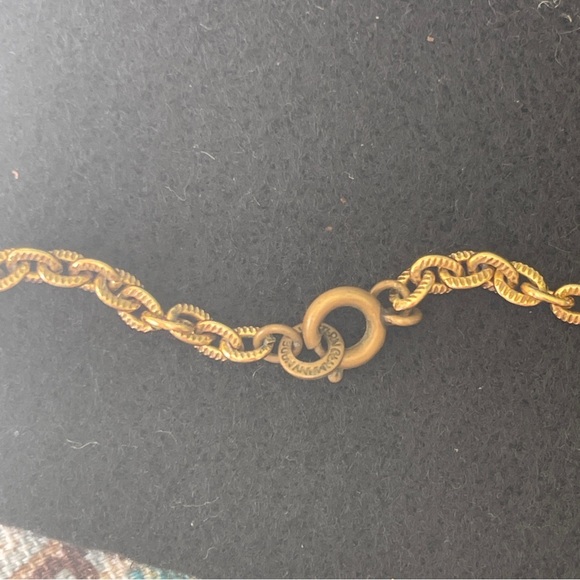 W Germany Necklace & Earrings ornate gilt tortoise color with tiny pearls - Picture 17 of 17